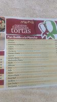 Tortas Las Sevillanas menu