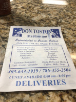Don Toston food