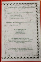 Leland Tea Company Burlingame menu
