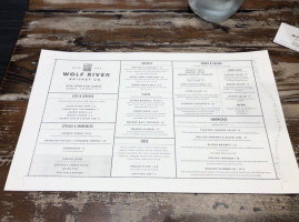 Wolf River Brisket Co. menu