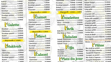 Restaurants Topito menu