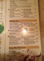 Big Guys Ranch & Saloon menu