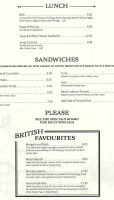 Campbells British Food Tearoom menu