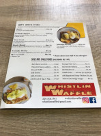 Whistlin' Waffle menu