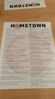 Hometown Diner menu