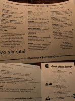 Two Six Ate menu