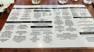 The Riverview Restaurant menu