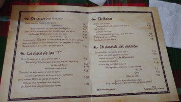 Fonda Doña Gabina Escolástica menu