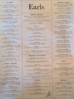Earls Kitchen + Bar - 16th Avenue - Calgary menu