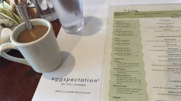 Eggspectation menu