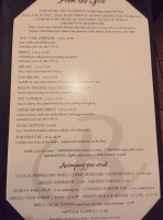 Berc's Steakhouse menu