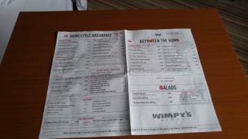 Wimpy’s Diner menu