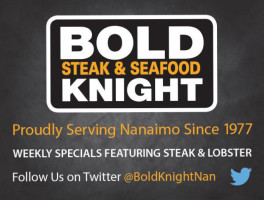 Bold Knight Restaurant menu