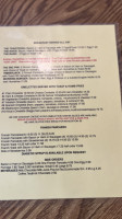 Niva's Restaurant menu