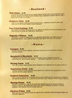 Red Barn Restaurant menu