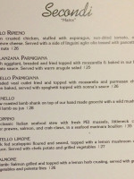 Bellissimo Restaurant & Lounge menu
