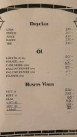 Källarrestaurangen menu