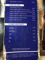 Pupuseria La Bendicion menu