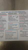 Rustic Hog Barbecue menu