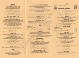 Sing Tong Thai Cuisine menu