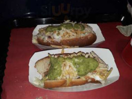 Plaza's Hot Dogs And Hamburgers food