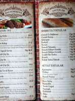 Rudo Rumeli Börekçisi menu