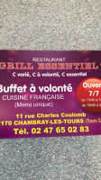 Grill Essentiel menu