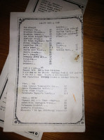 Jalopy Tavern menu