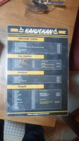 Kahvehan menu