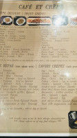 Cafe Et Crêpe menu