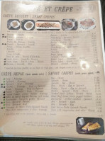 Cafe Et Crêpe menu
