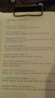Noce Restaurant menu