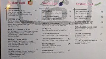 Sushi Bistro Anzu menu