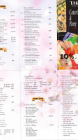 Taka Japanese Sushi And Thai Food menu