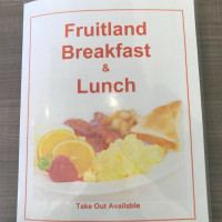 Fruitland Breakfast menu