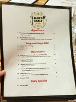 Elke's Table On 47th menu