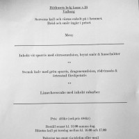 Båthuset Krog menu
