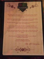 Sao Jorge menu