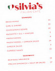 Silvia's Italian Cafe menu