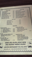Canton Restaurant menu