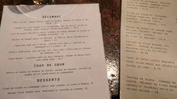 Le Cachottier Bistro Bar menu