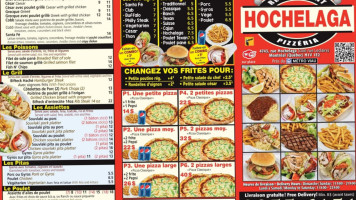 Hochelaga Pizza Restaurant menu