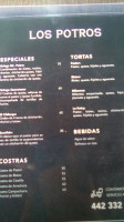 Los Potros menu