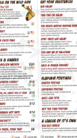 The Small Axe Road House menu