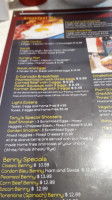 Tony's Family Diner menu