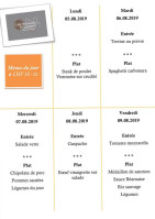 Café Restaurant St-Laurent menu