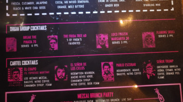 Toro Loco menu