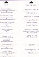 Capistrano Bistro & Espresso Bar menu