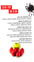 Coco Frutti menu