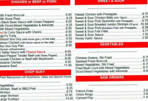 Chef Chan Chinese Food Takeout Delivery menu